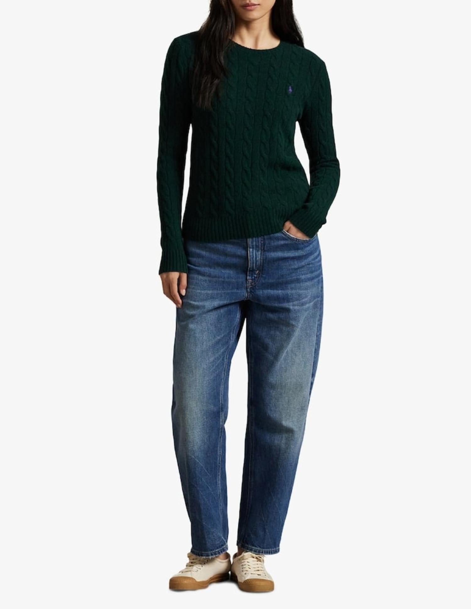 Maglia in misto lana cashmere a trecce 211971865 009 RALPH LAUREN 