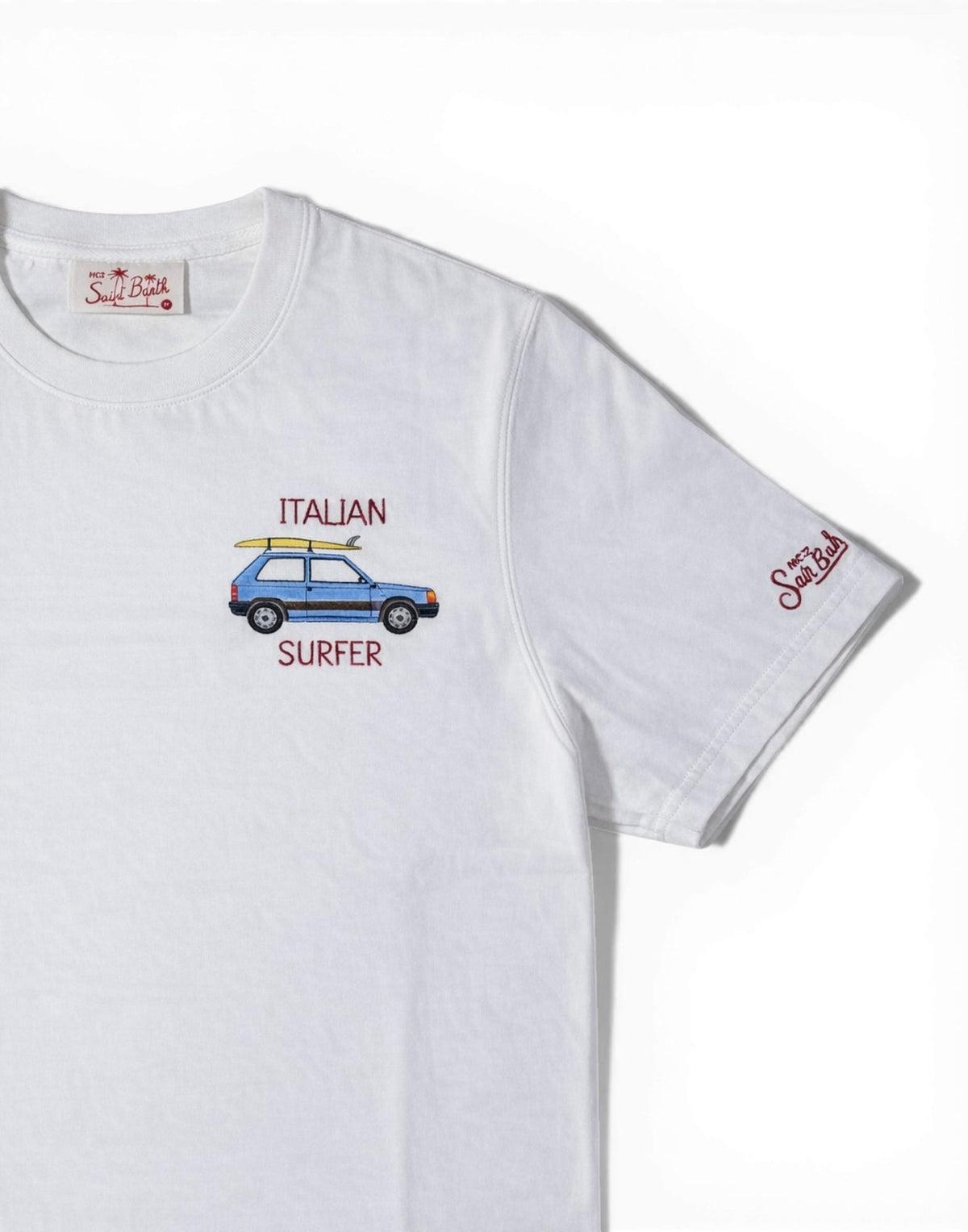 La t-shirt uomo Portofino MC2 italian surfer POT0001 04512L MC2 SAINT BARTH 