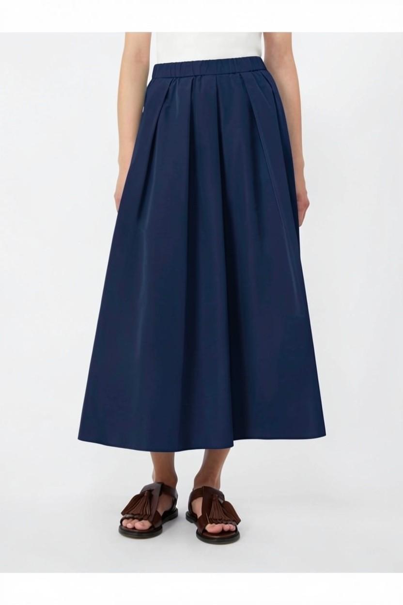 Gonna lunga in taffetà a pieghe WKDFORMICA 011 WEEKEND 