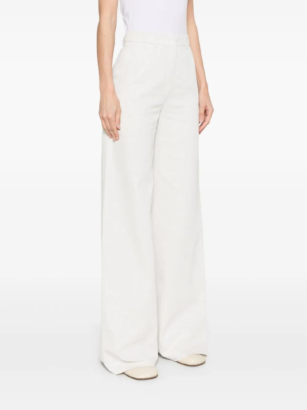 Pantalone in cotone e lino<BR/> MURGE 004 MAX MARA STUDIO 