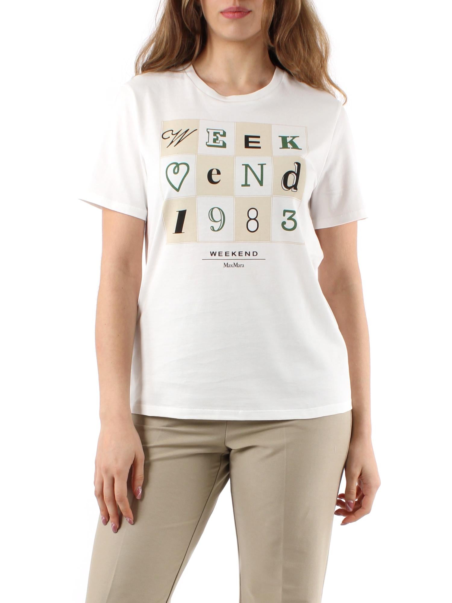 T-shirt in cotone con stampa TEIERA 002 WEEKEND 