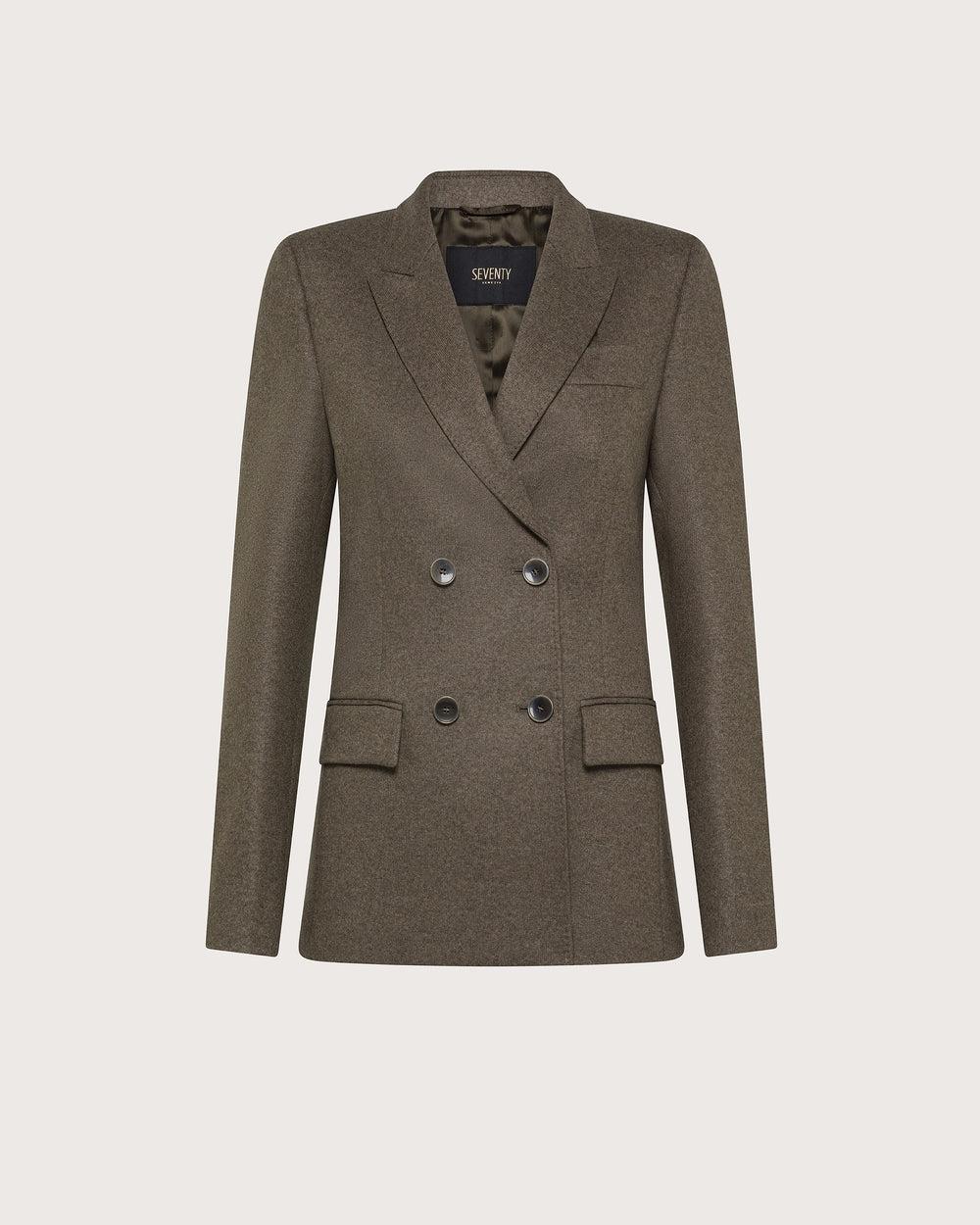 Giacca doppiopetto in flanella GI0736130101 055 SEVENTY 