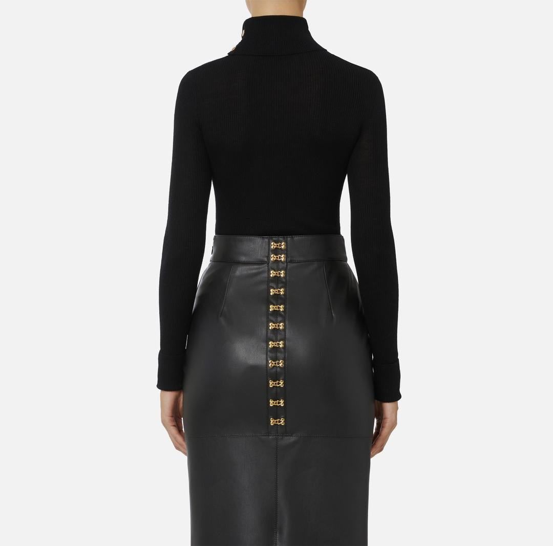 Dolcevita con dettaglio lettering<BR/> MK43B57E2 110 ELISABETTA FRANCHI 