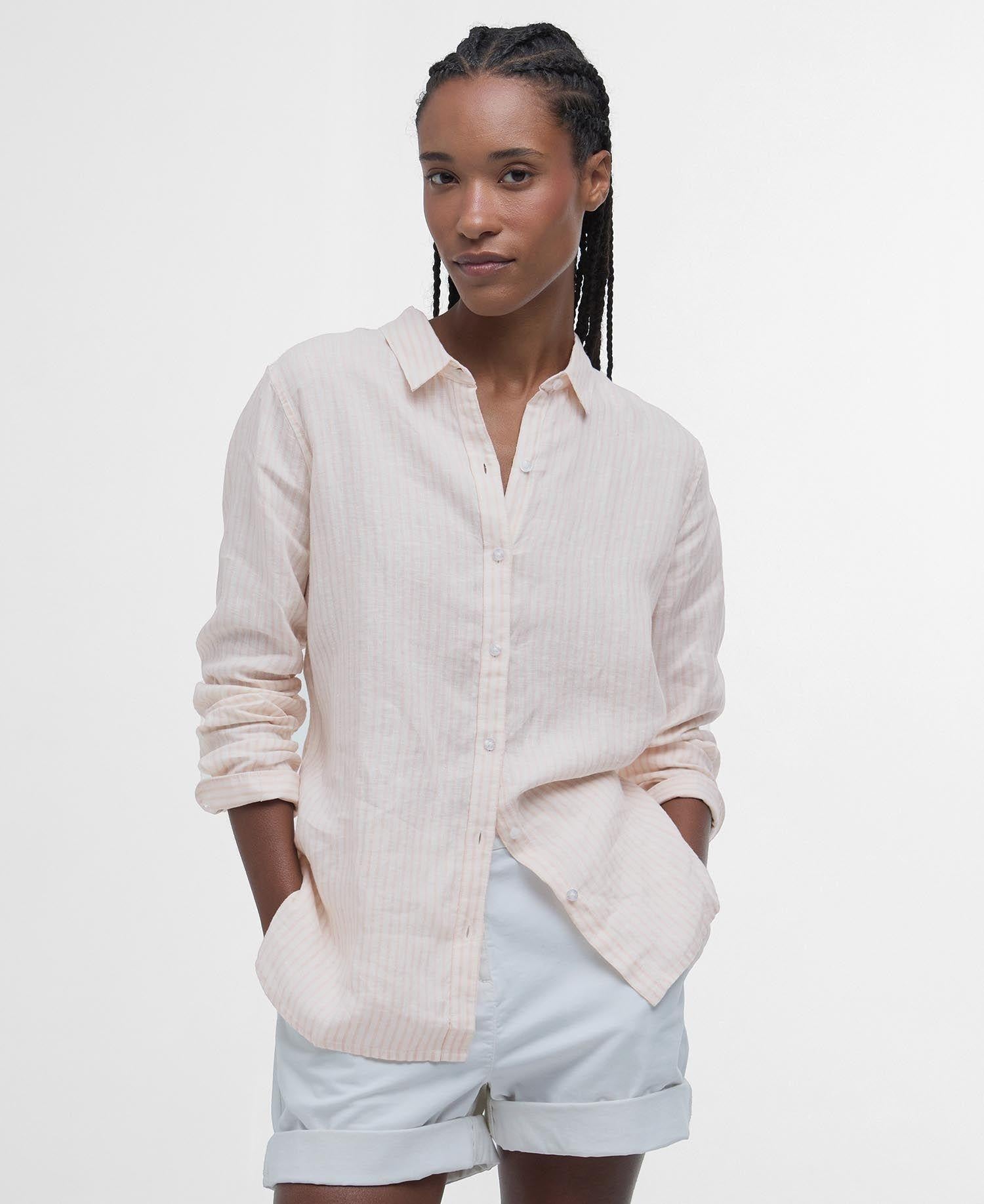 Camicia donna in puro lino Marine