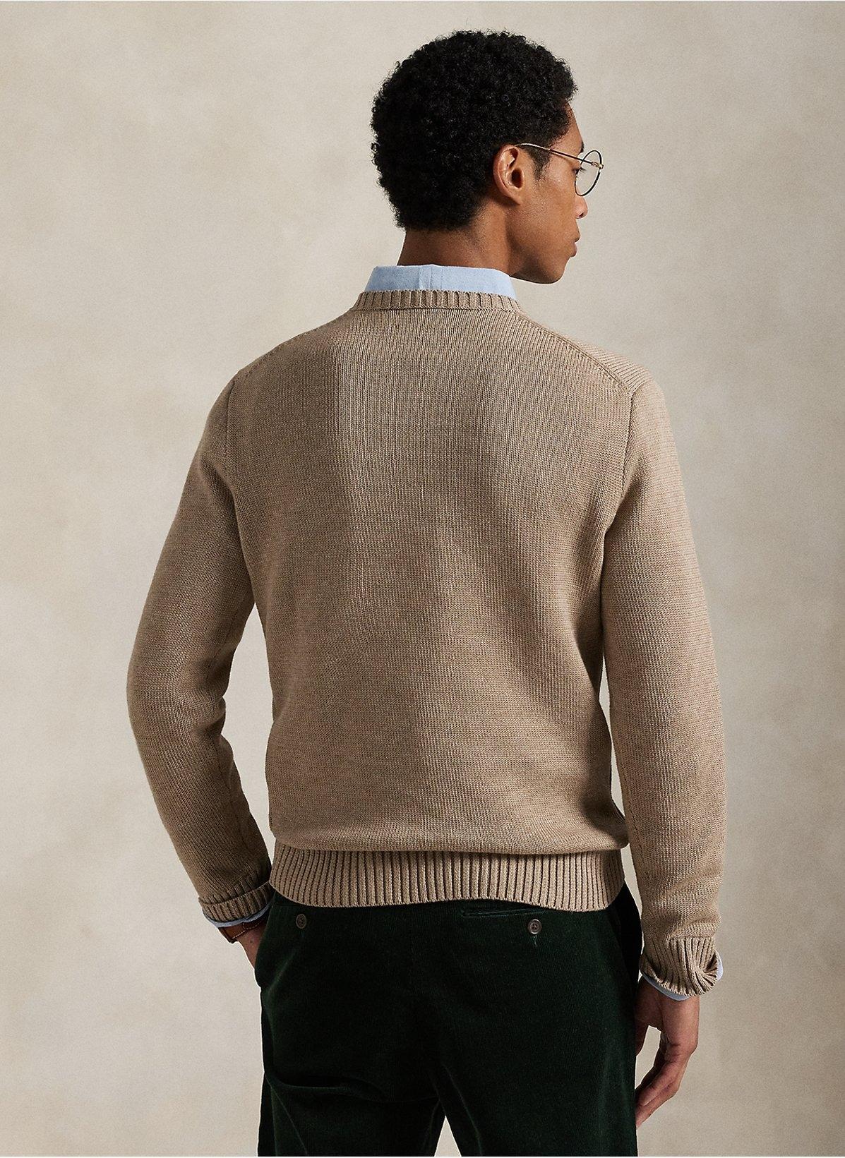 Maglia uomo in cotone collo a giro 710810846 036 RALPH LAUREN 