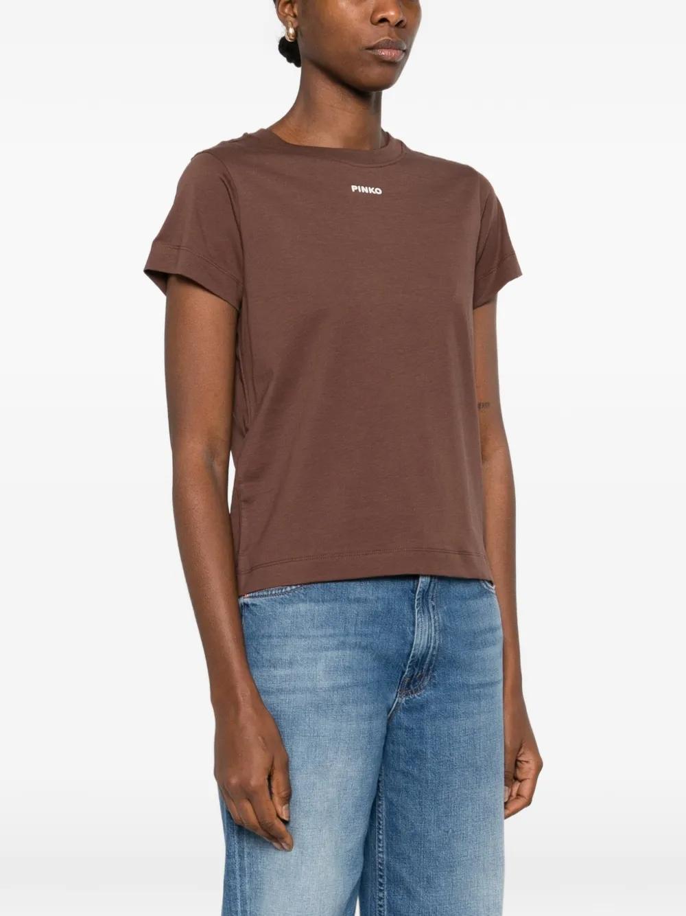 T-shirt con logo PINKO<BR/> 100373A34F L78 PINKO 