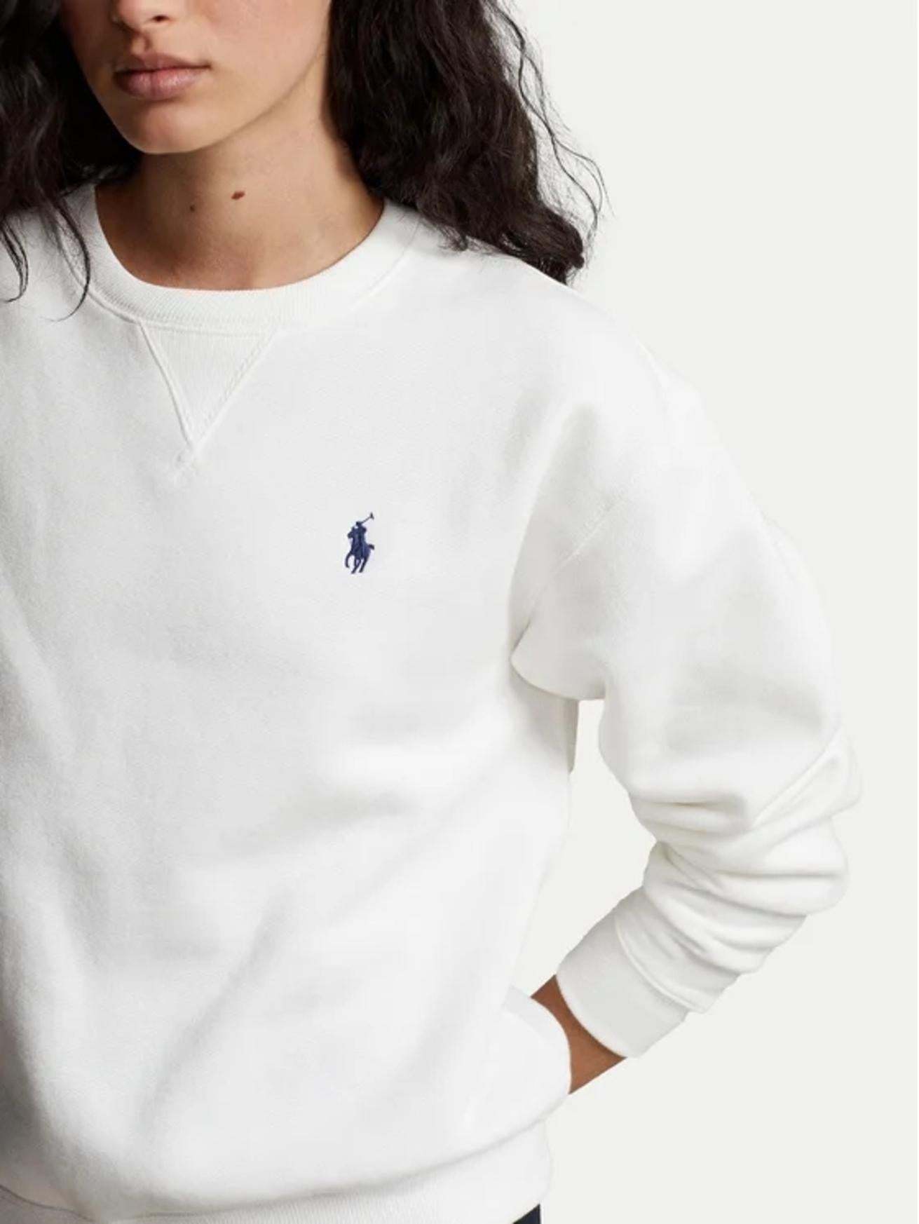 Felpa in misto cotone girocollo 211943006 001 RALPH LAUREN 