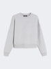 Felpa boxy in cotone