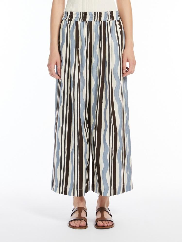 Pantalone in popeline stampato<BR/> VIRGIN 004 WEEKEND 