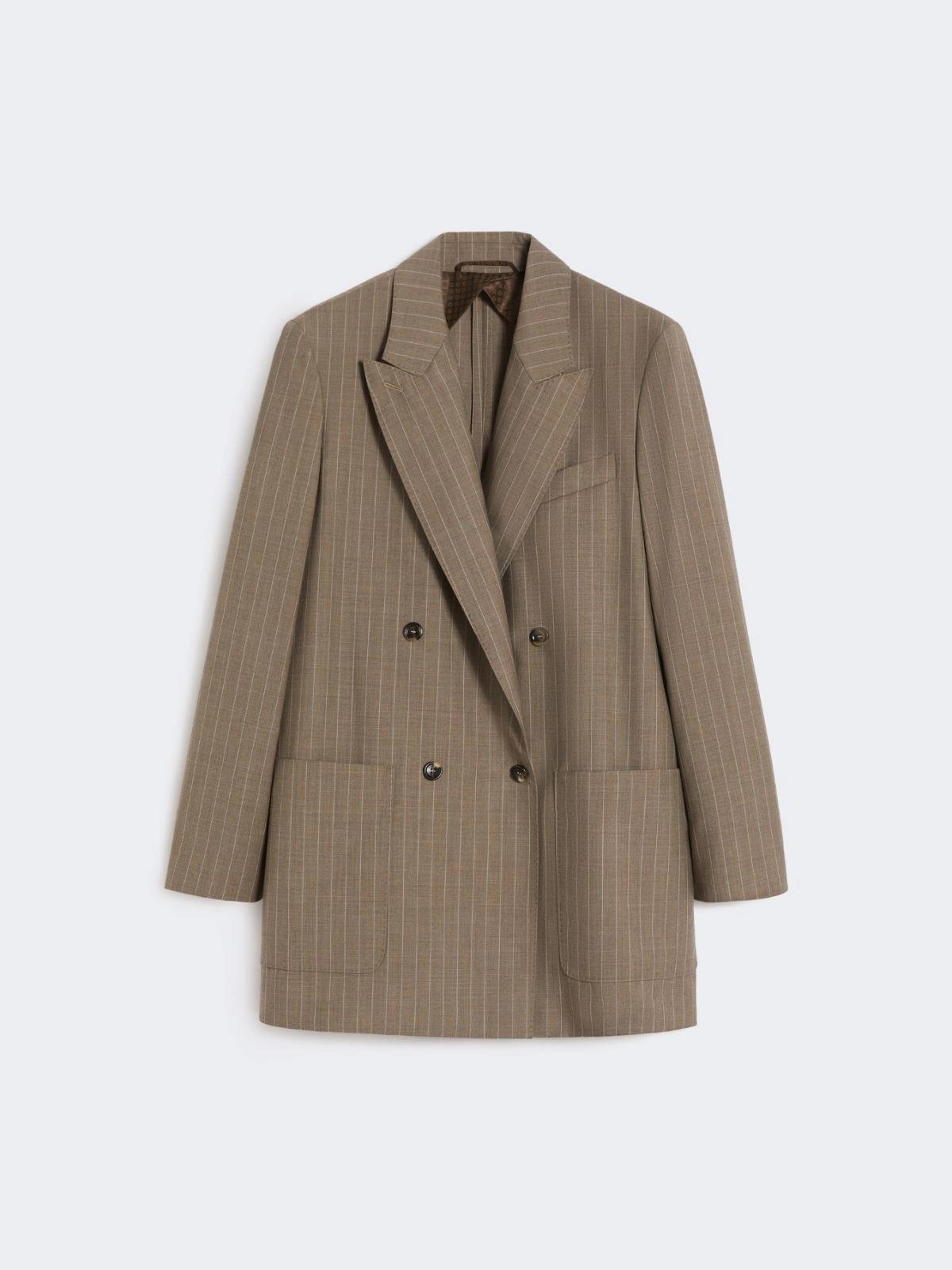 MXMACCIAIO<BR/>Blazer over in tela di lana gessata MXMACCIAIO 001 MAX MARA 