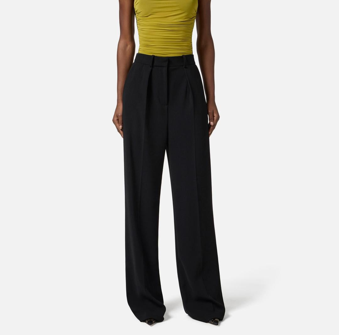 Pantaloni in crêpe fluido PA12456E2 110 ELISABETTA FRANCHI 