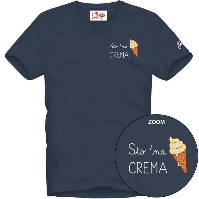 T-shirt Portofino in jersey di cotone classic fit con ricamo