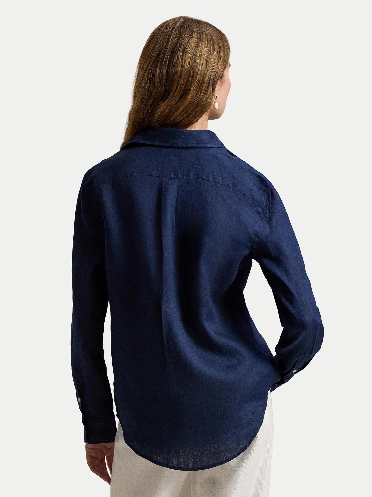 Camicia donna Polo Ralph Lauren realizzata in lino 211970730 519 RALPH LAUREN 