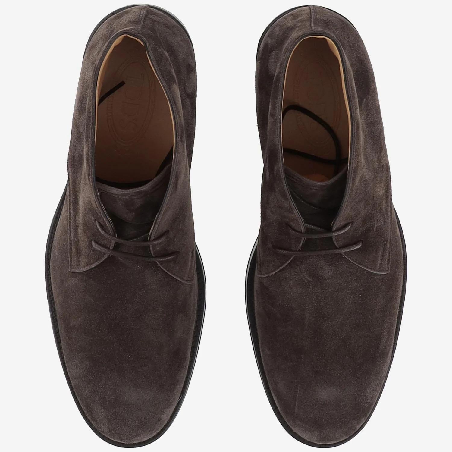 STIVALETTI IN PELLE SCAMOSCIATA XXM75L00D80RE0 S800 TOD'S 