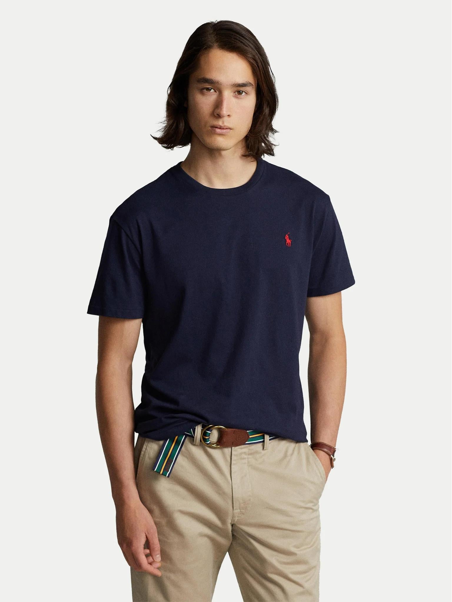 T-shirt in jersey di cotone 710680785 004 RALPH LAUREN 