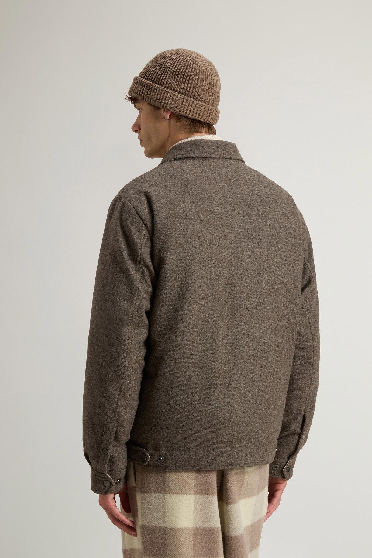 Giacca a camicia Keating in misto lana italiana riciclata<BR/> CFWOOS2019MRUT3190 7425 WOOLRICH 