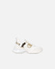 Sneakers Ariel effetto pelle con dettagli specchio