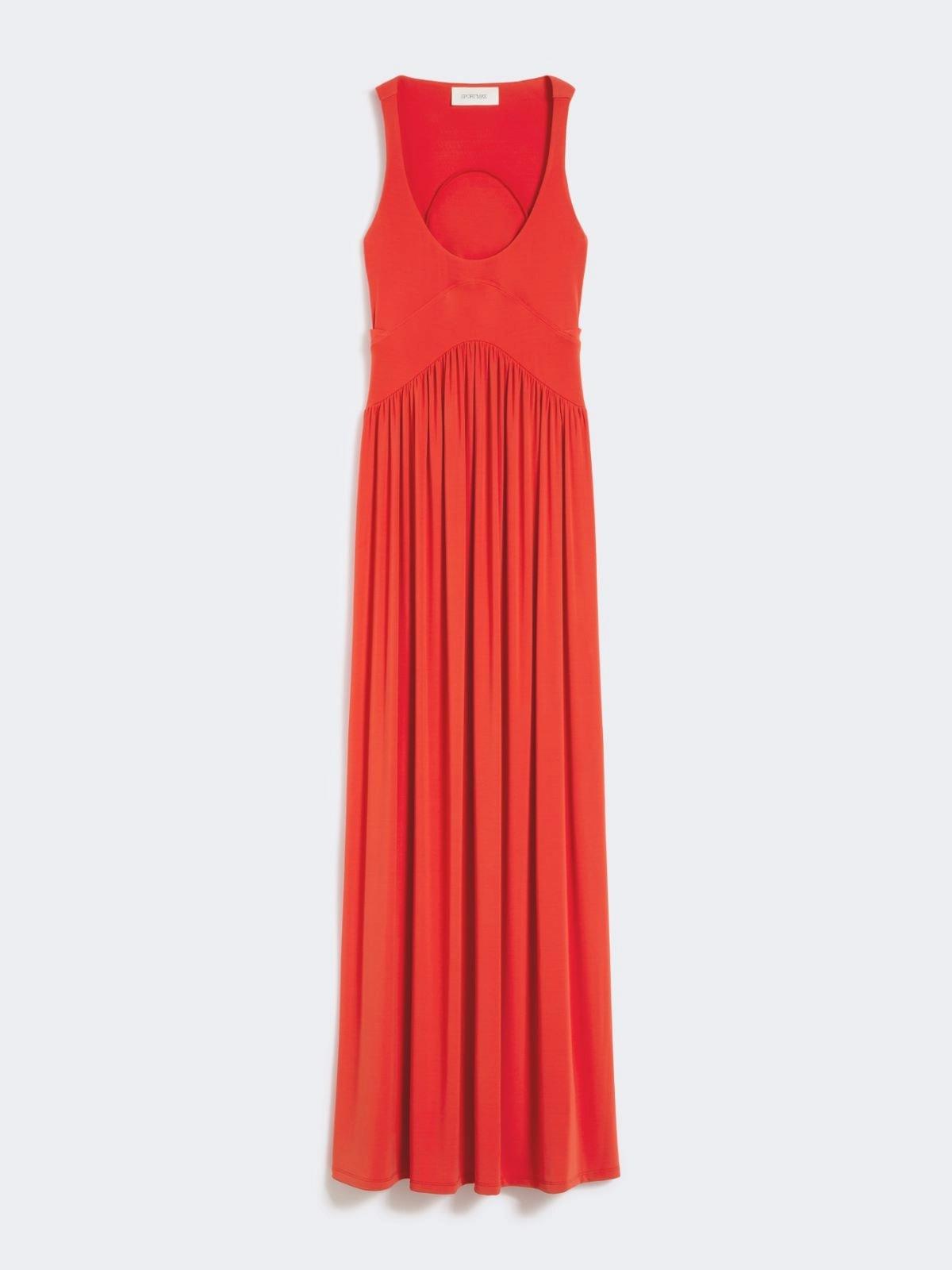 Abito lungo in jersey crêpe - Corallo<BR/> SPXPANINO 002 SPORTMAX 