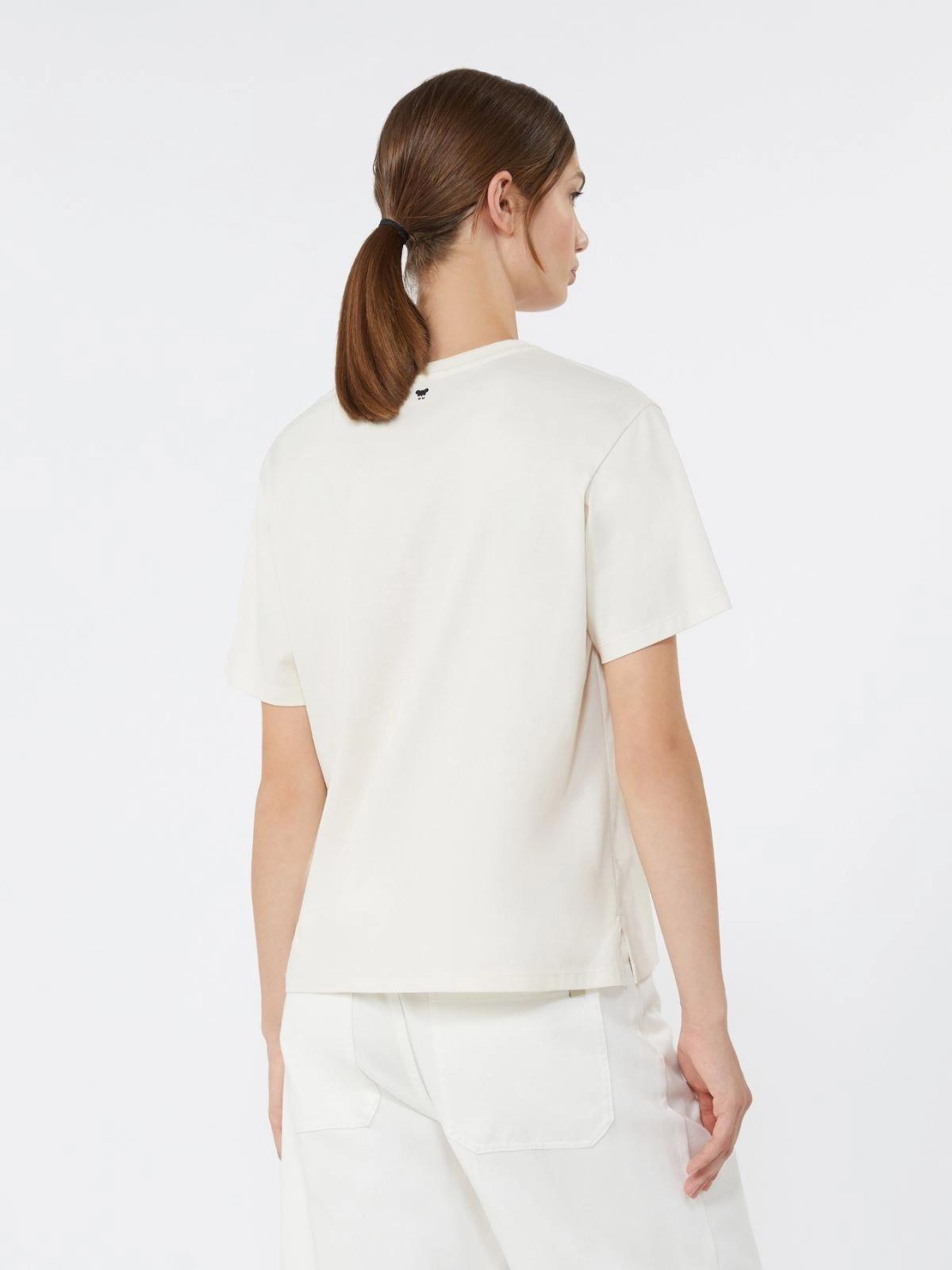 T-shirt in jersey di cotone - ECRU<BR/> WKDPANTERA 003 WEEKEND 