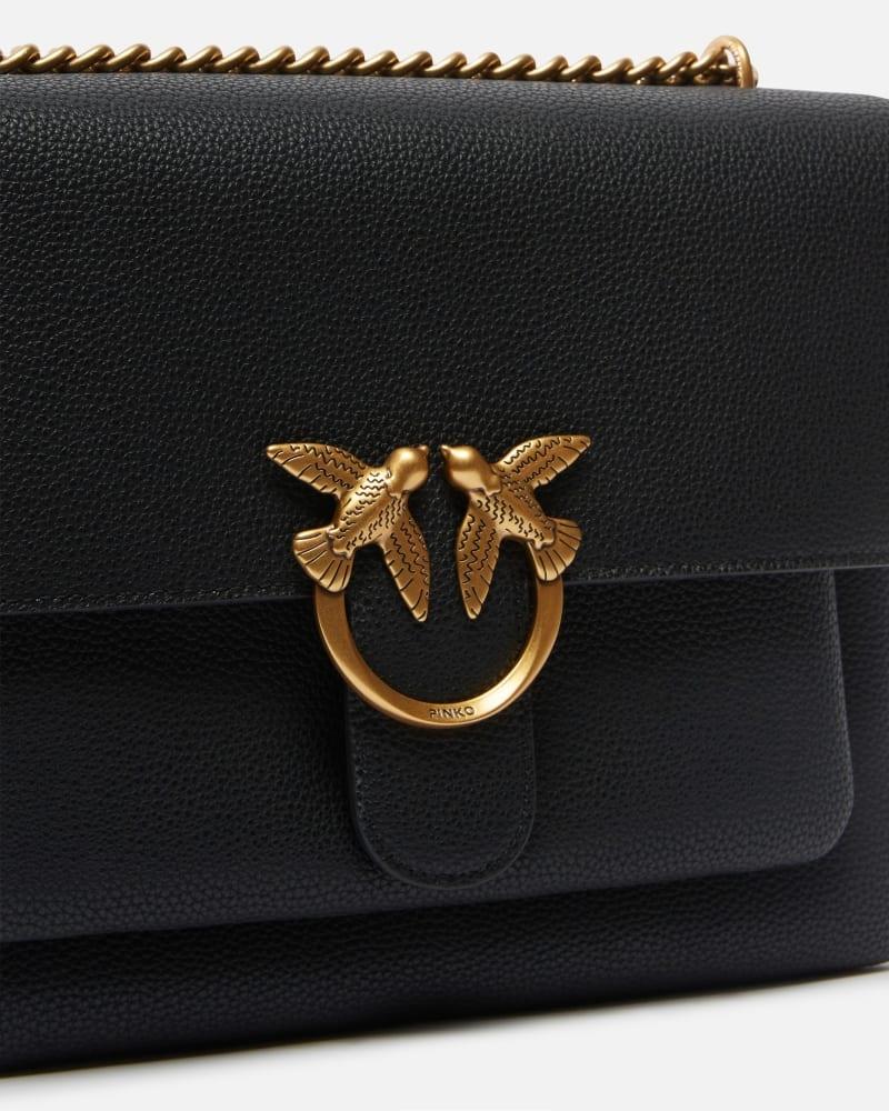 Borsa a tracolla grande Love Bag in pelle<BR/> 104527A29Q Z99Q PINKO 