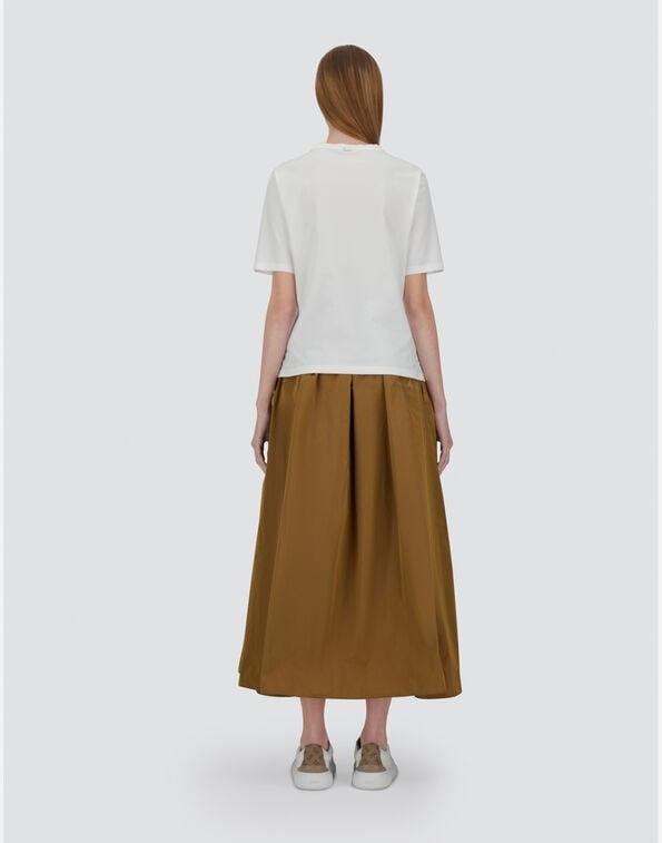 T-SHIRT IN SUPERFINE COTTON STRETCH E FOULARD<BR/> JG000276D52003 1012 HERNO 