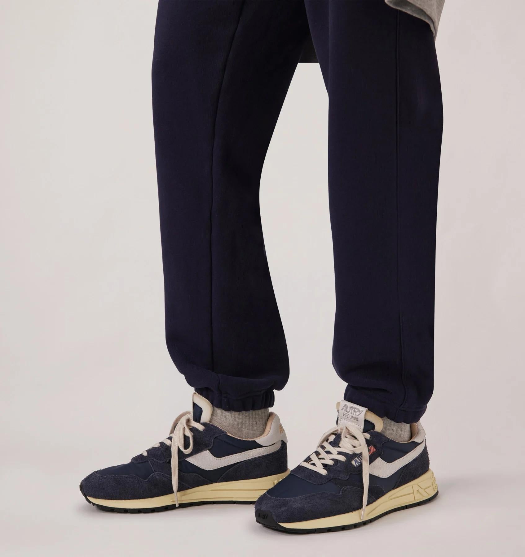 SNEAKERS REELWIND LOW IN NYLON E SUEDE BLUE SPACE E BIANCO<BR/> WWLM NC30 AUTRY ACTION SHOES 