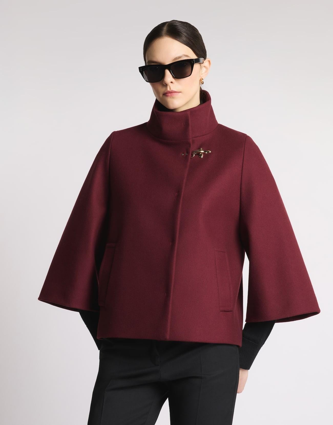 Cappa in Panno di Lana<BR/> NAW12514490SGL R004 FAY 
