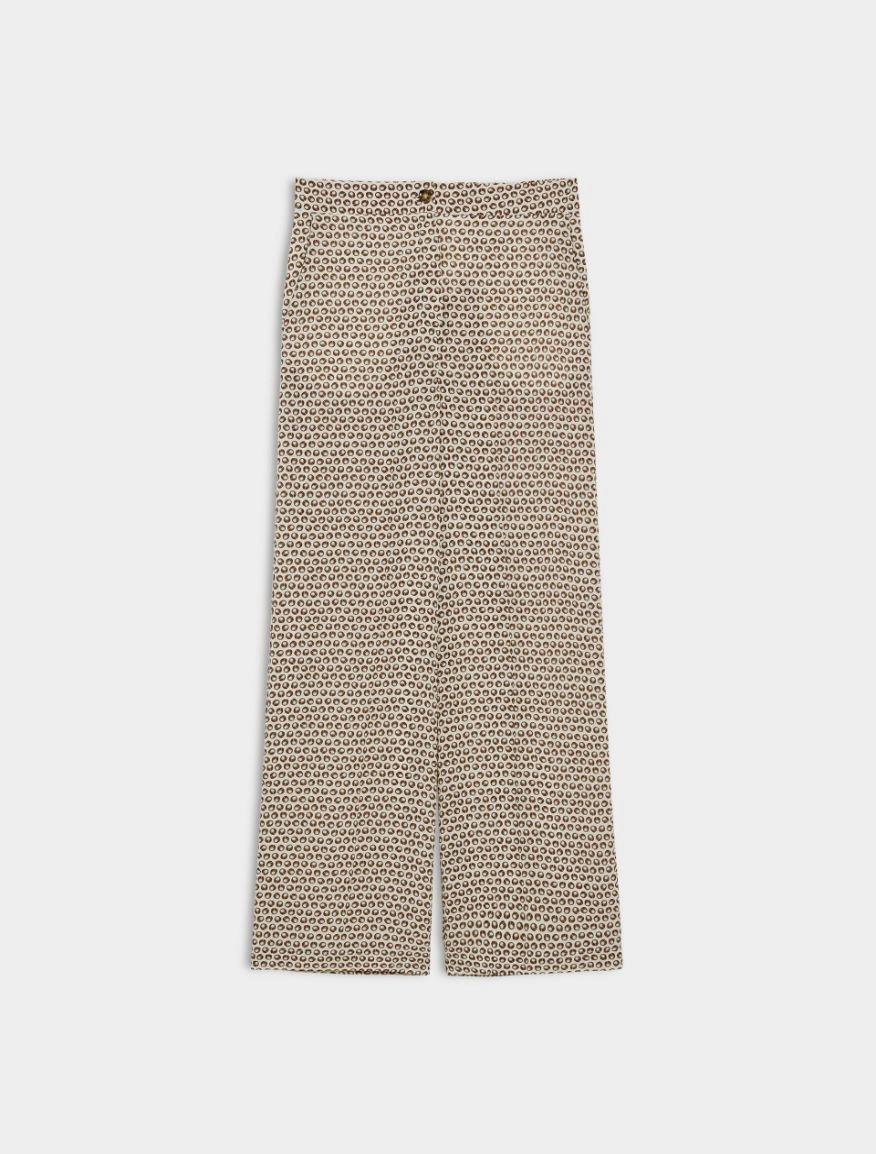 Pantaloni stampati in viscosa