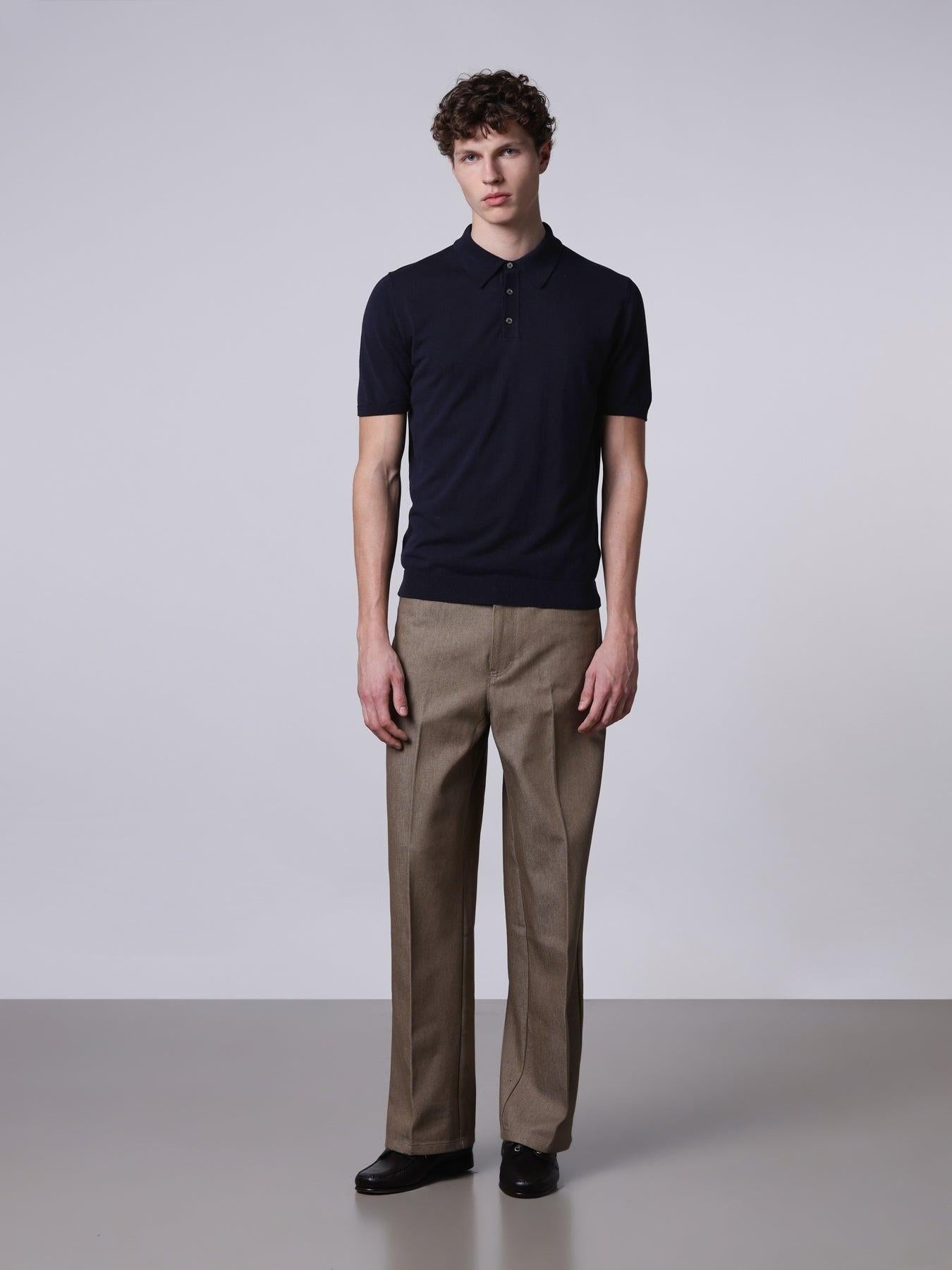 Polo in cotone regular<BR/> 261MYA10024 10 ROBERTO COLLINA 