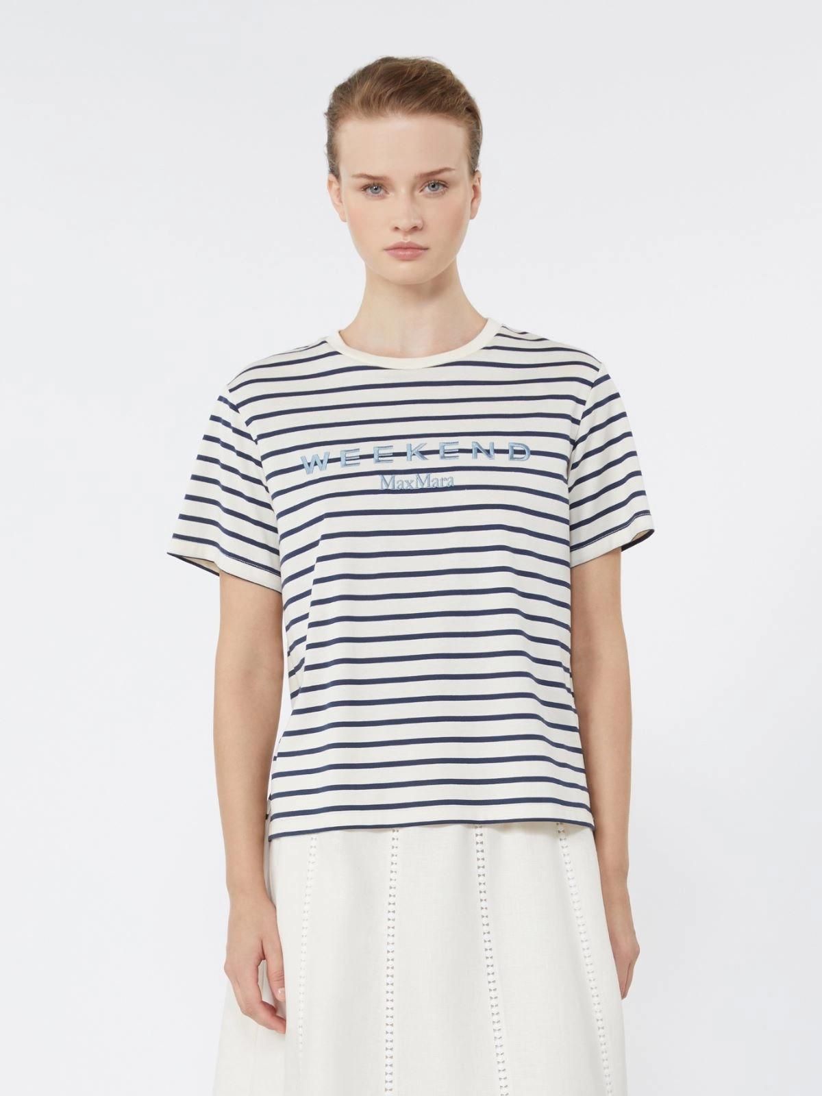 T-shirt in jersey con grafica - BLU<BR/> WKDBORA 005 WEEKEND 