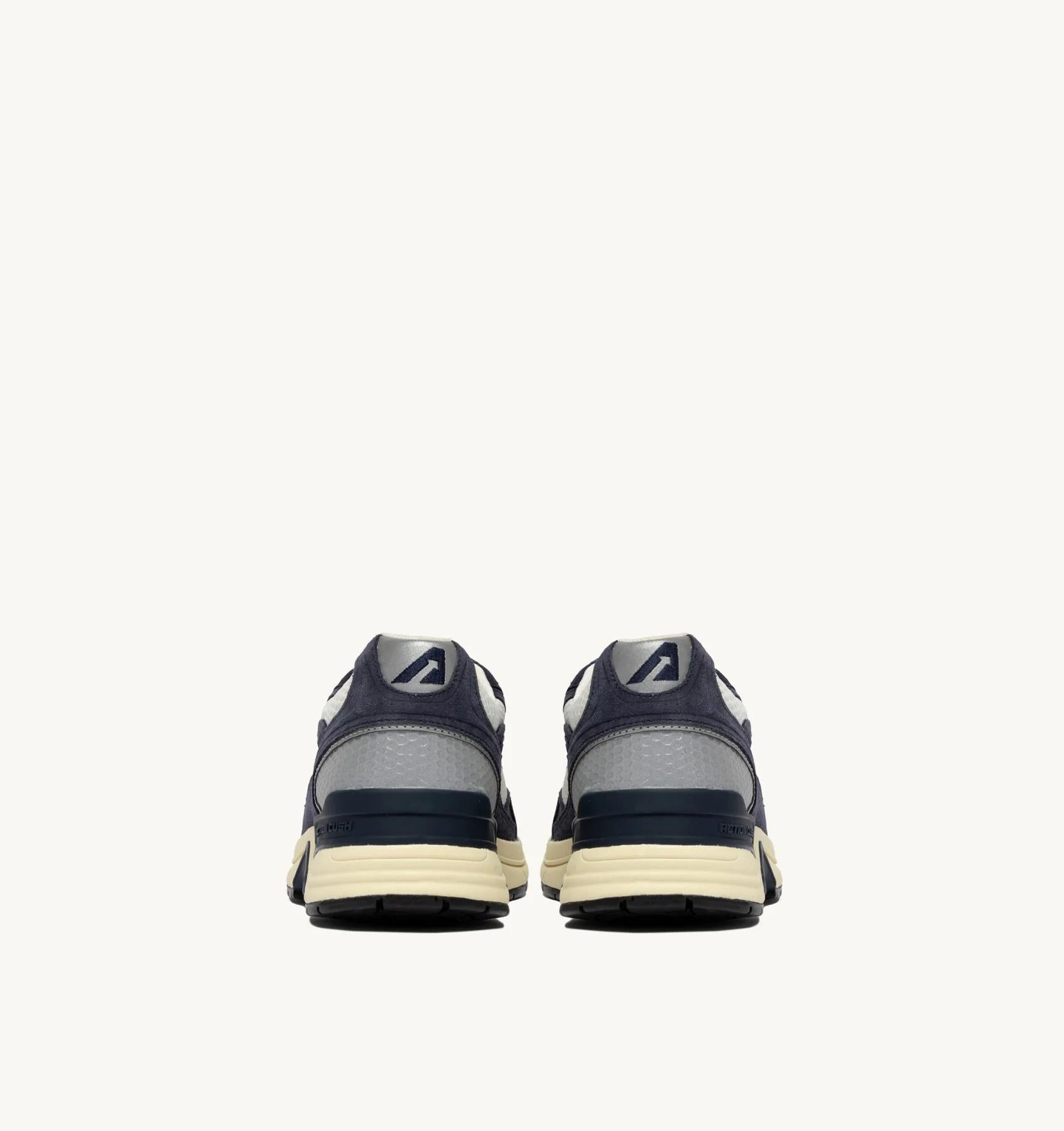 SNEAKERS HYPERWAY IN MESH E SUEDE SPACE BLUE E ARGENTO<BR/> HYLM SA06 AUTRY ACTION SHOES 