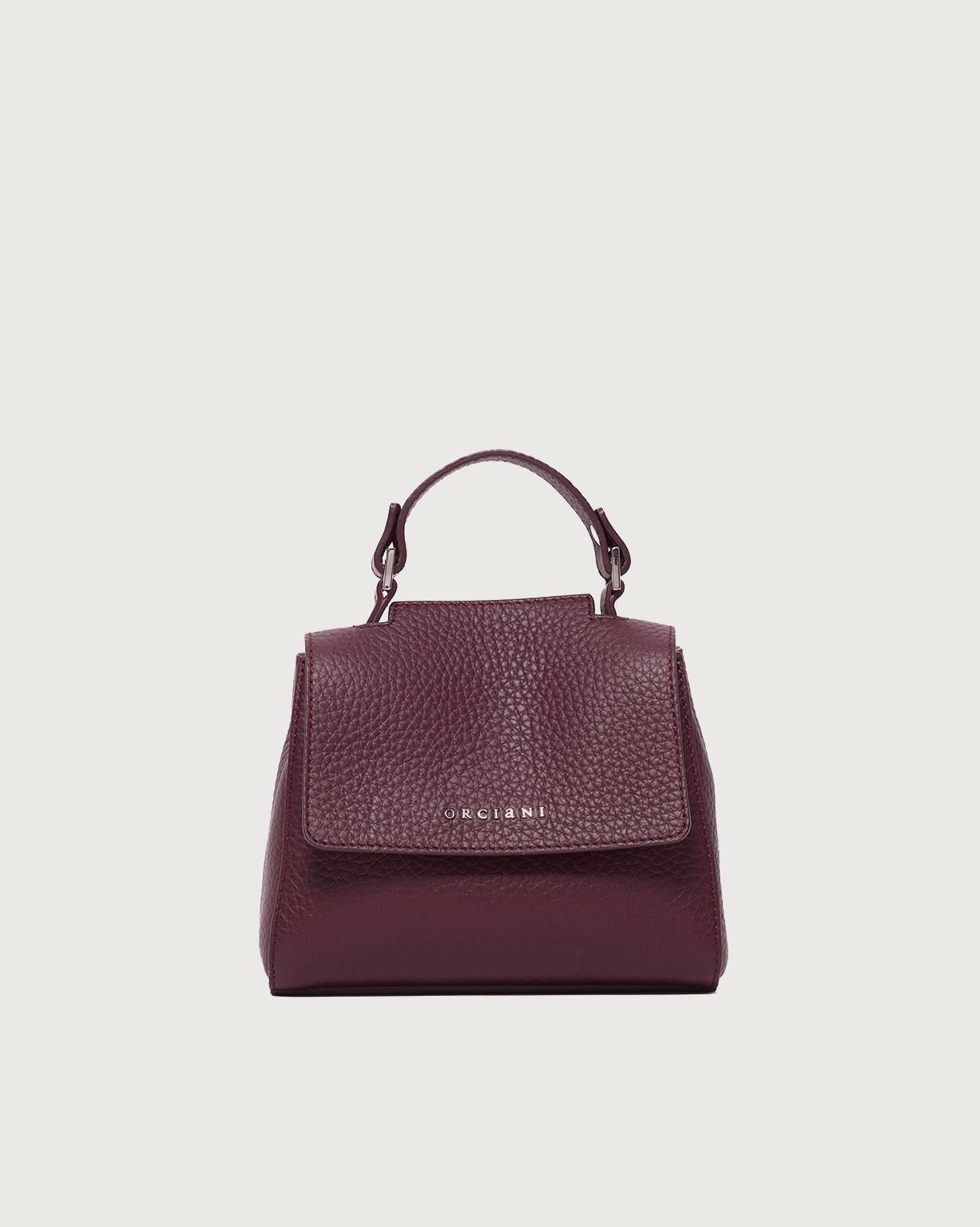Borsa Sveva Soft Mini a mano in pelle con tracolla B02019SOF CHIANTI ORCIANI 