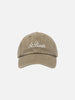 Cappellino Davis in denim beige con ricamo Saint Barth