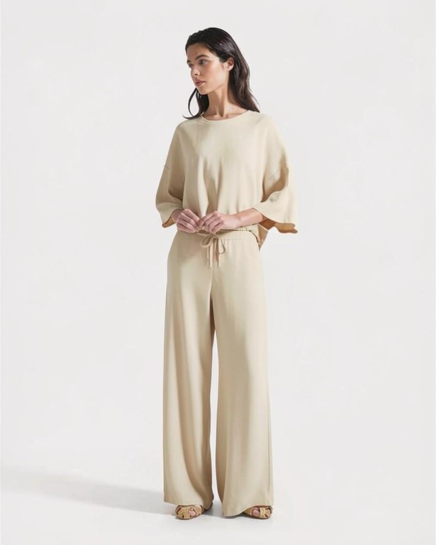 Blusa in cady crêpe viscosa<BR/> CA1522460206 006 SEVENTY 
