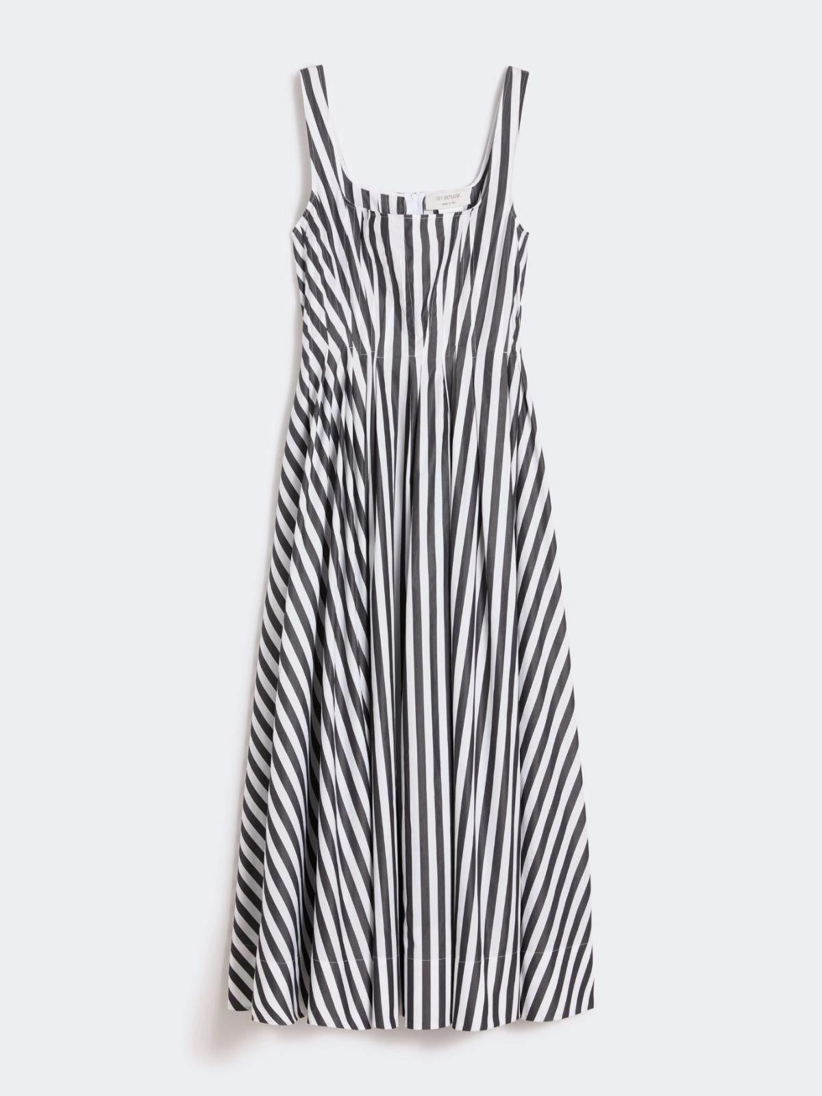 Abito lungo in popeline di cotone - Nero<BR/> SPXFILMATO 004 SPORTMAX 