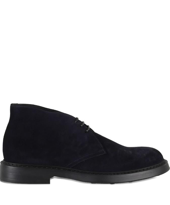 CHUKKA<BR/>Stivaletto in suede blu 3237BRUGES BLU DOUCAL'S 