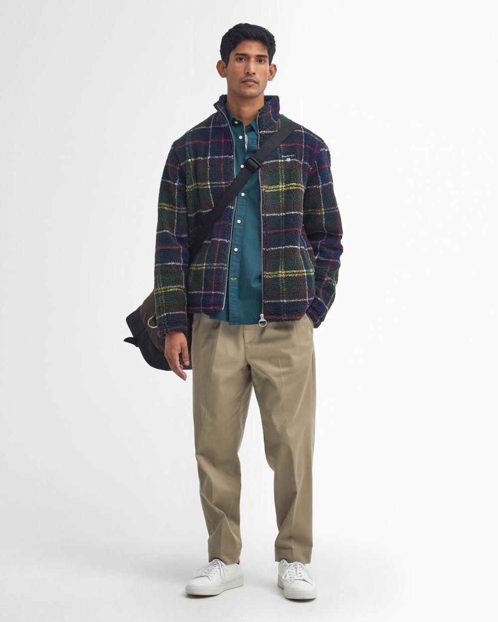 Pile sherpa con motivo tartan in tessuto tecnico MFL0187 TN11 BARBOUR 