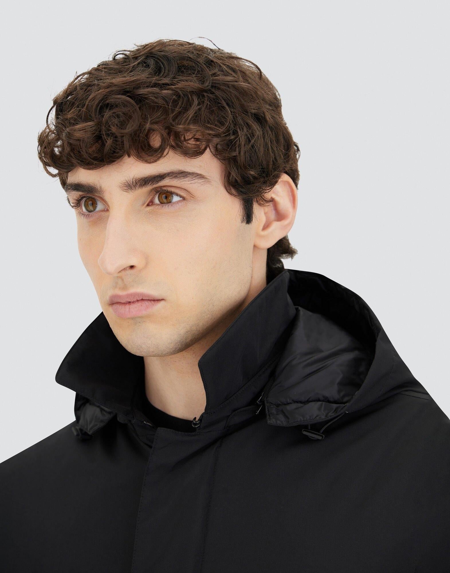 PARKA LUNGO IN ANTIVENTO A 2 STRATI PI001242U12840 9300 HERNO 