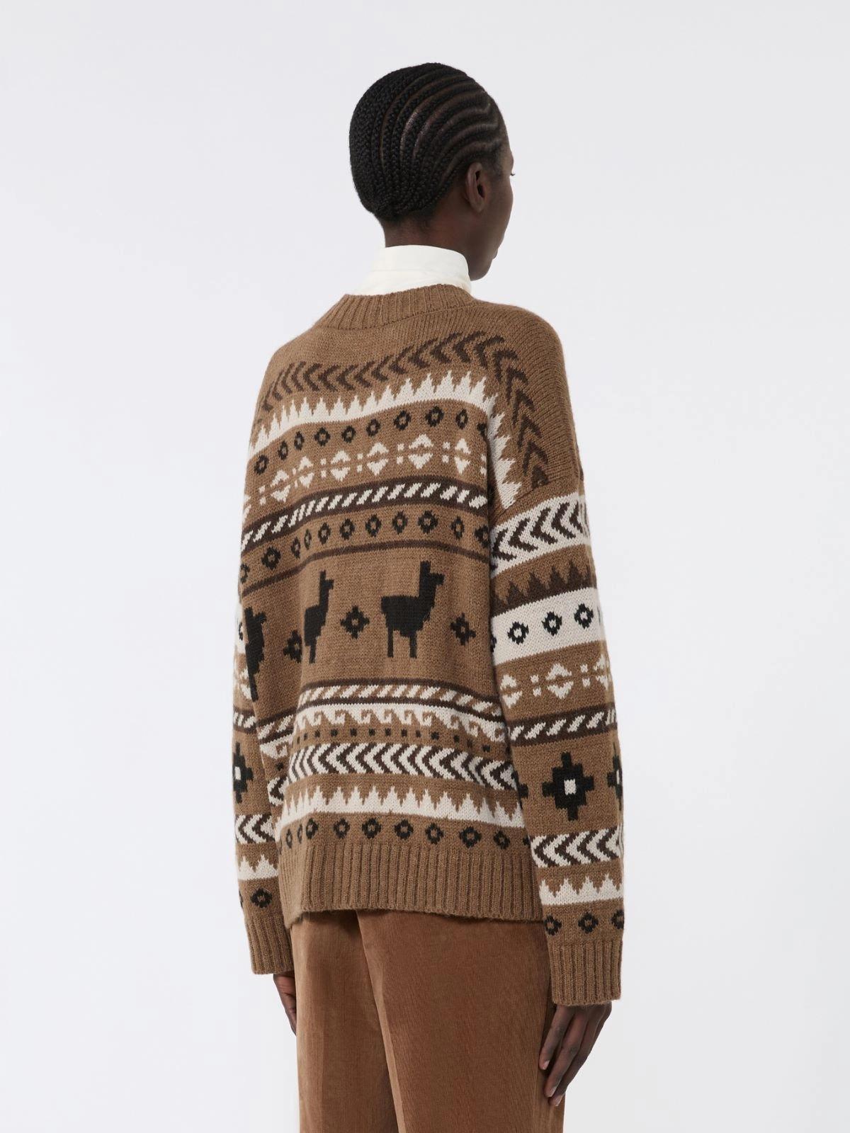 Cardigan in jacquard di alpaca e lana OVATTA 028 WEEKEND 