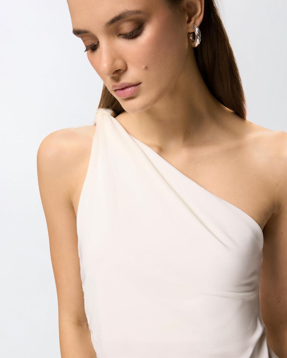 Top monospalla con nodo<BR/> 106544A37V Z05 PINKO 