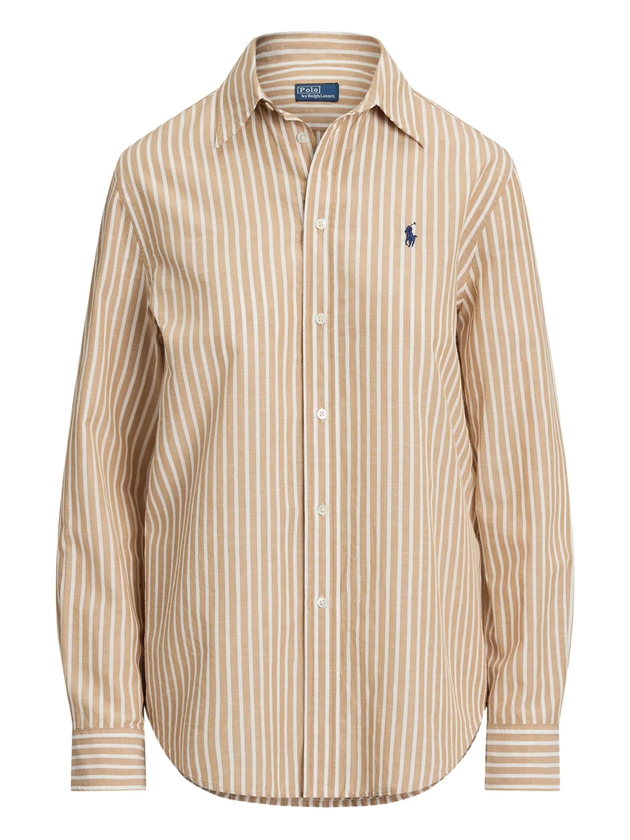 Camicia in cotone e lino 211971514 501 RALPH LAUREN 