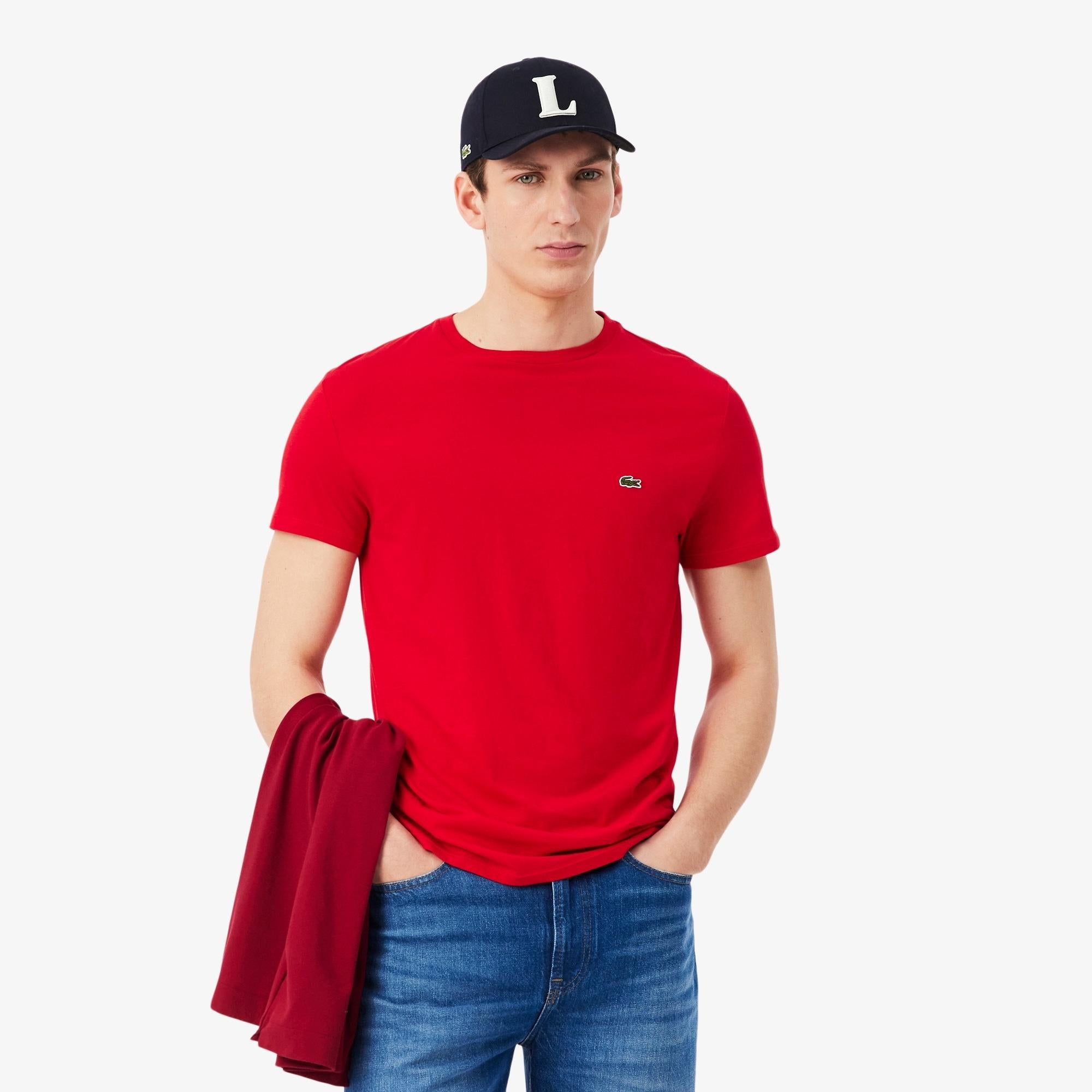 T-shirt in cotone Pima TH6709 240 LACOSTE 