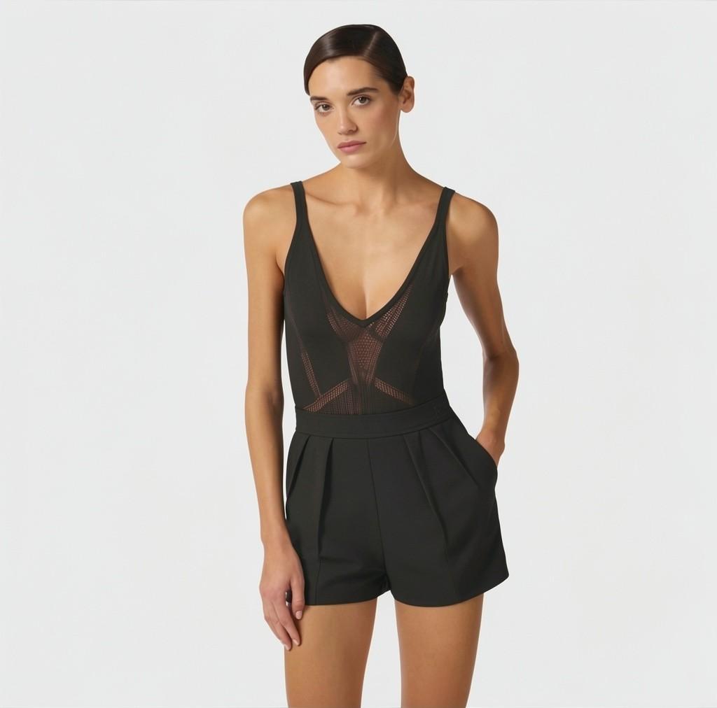 Body in maglia traforata BK80W61E2 110 ELISABETTA FRANCHI 