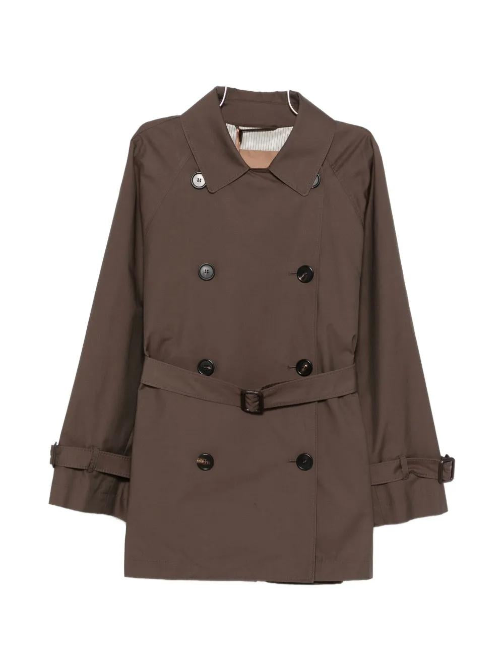 MTCCALLE<BR/>Trench crop in twill antigoccia MTCCALLE 022 MAX MARA THE CUBE 