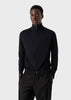 Men's pure wool cardigan with zip