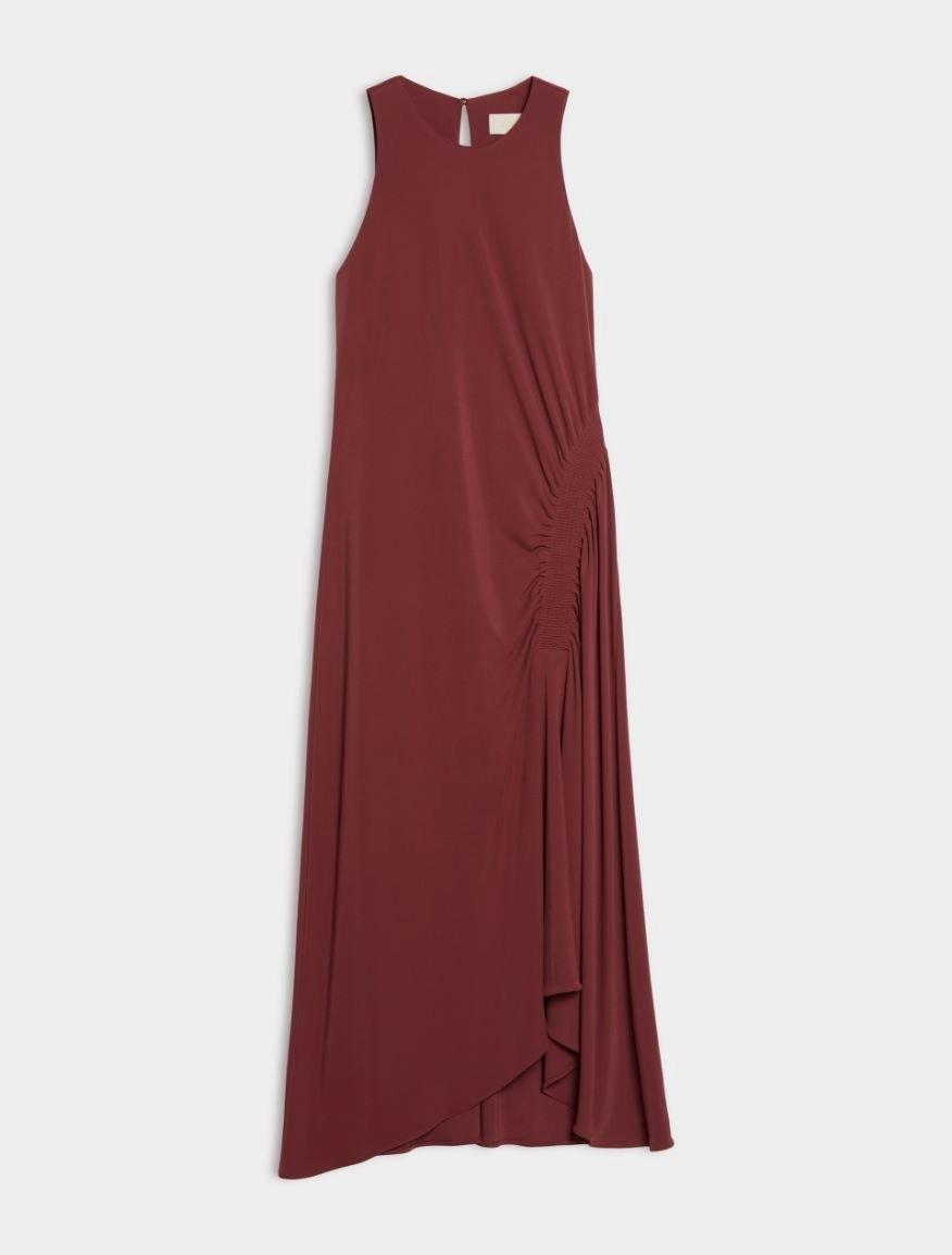 ABITO DRAPPEGGIATO<BR/>Bordeaux IBLSALMONE 001 IBLUES 