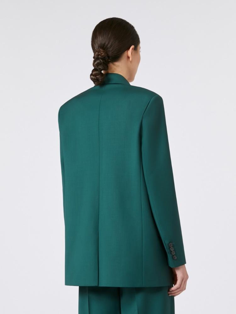 Blazer in tela di lana con cintura TALENTO 007 MAX MARA 
