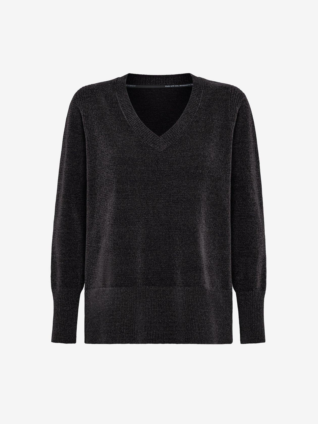 Velvet Vent V-Neck Wom Knit<BR/> W25634 11 RRD 