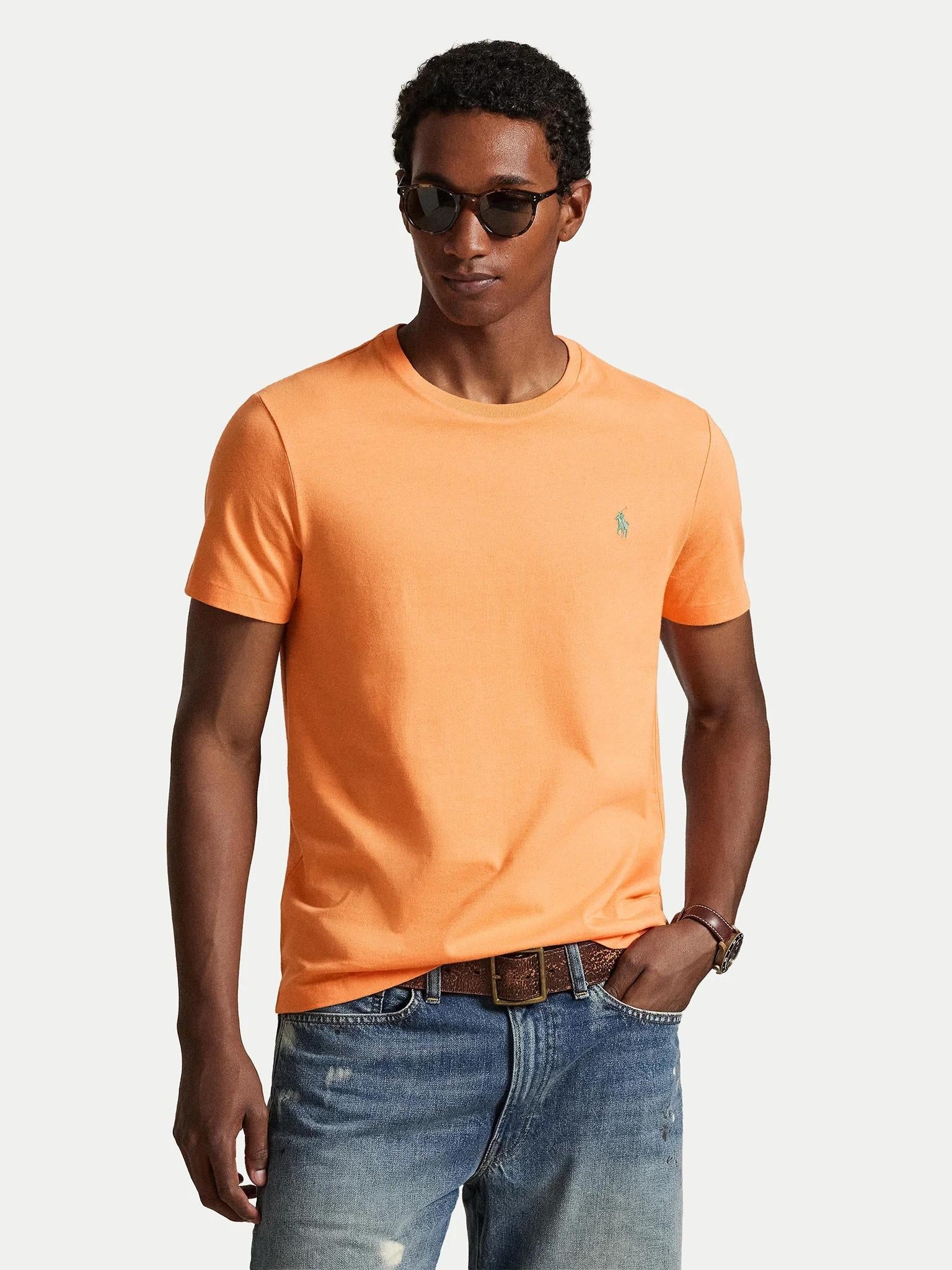T-shirt uomo in cotone manica corta 710671438 457 RALPH LAUREN 