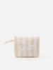 Pochette Aline Soft L in cotone e lino con stampa a righe